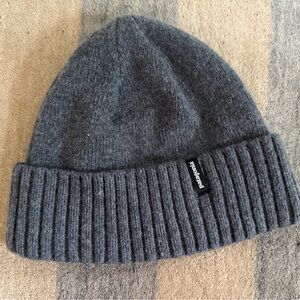 Patagonia Brodeo Charcoal Ribbed Beanie